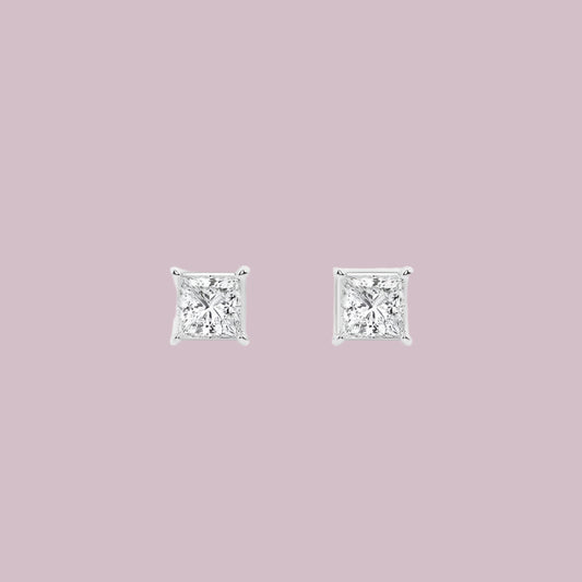 Princess Lab Grown Diamond Stud Earrings